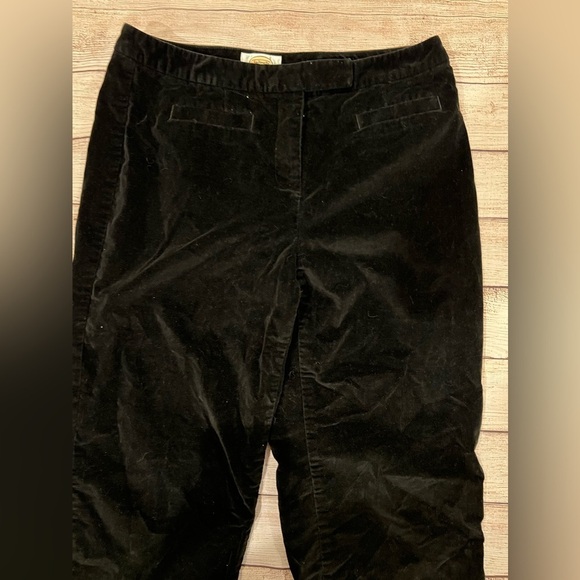 Talbots Black Velour Pants With Stretch Size 10 - Picture 4 of 6